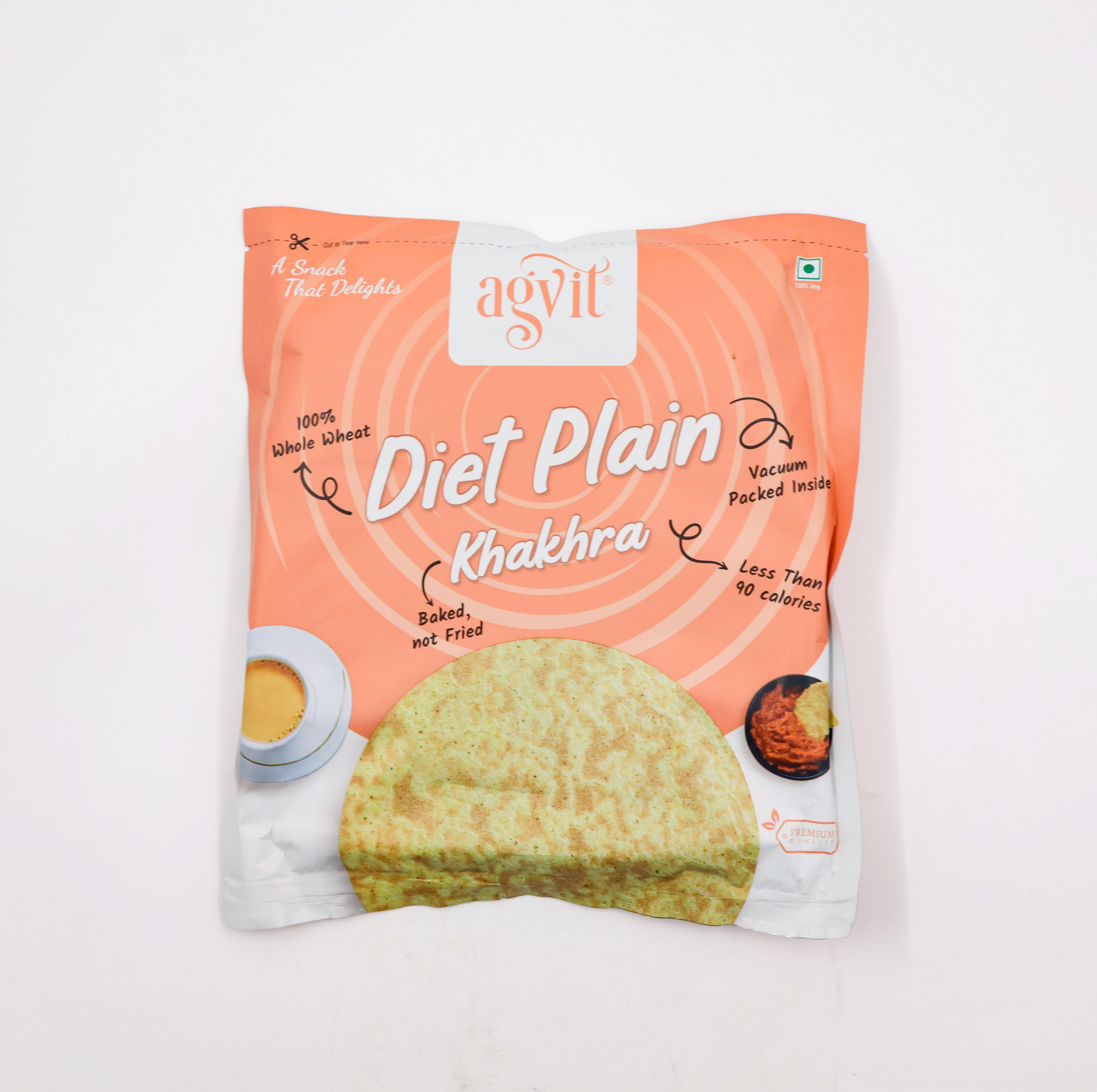 Agvit Khakhra Diet Plain 180 g